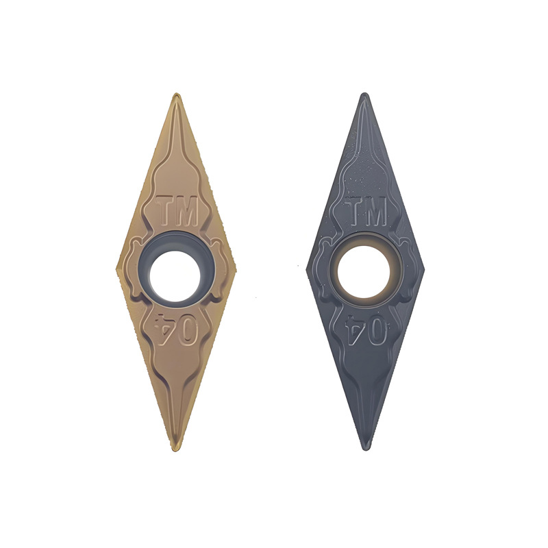 CNC blade VBMT160404-TM rhombus 35-degree single-sided VBMT110304-TM stainless steel precision turning chip breaking Item Picture