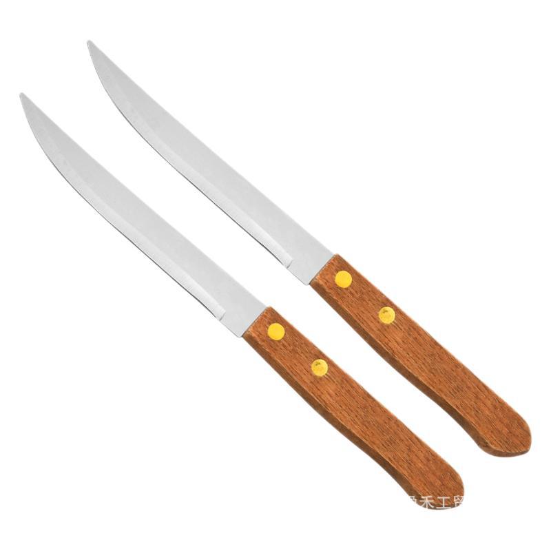 Stainless steel bread knife, multi-purpose knife, mooncake knife, round-headed serrated Western food knife, steak knife, toothed lemon and fruit knife Item Picture