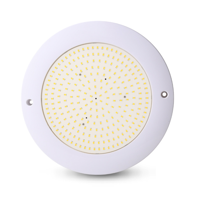 Seven-color wireless remote control underwater swimming pool light, outdoor waterproof all-resin potting low-voltage 12V / 24V sleeve underwater light Item Picture