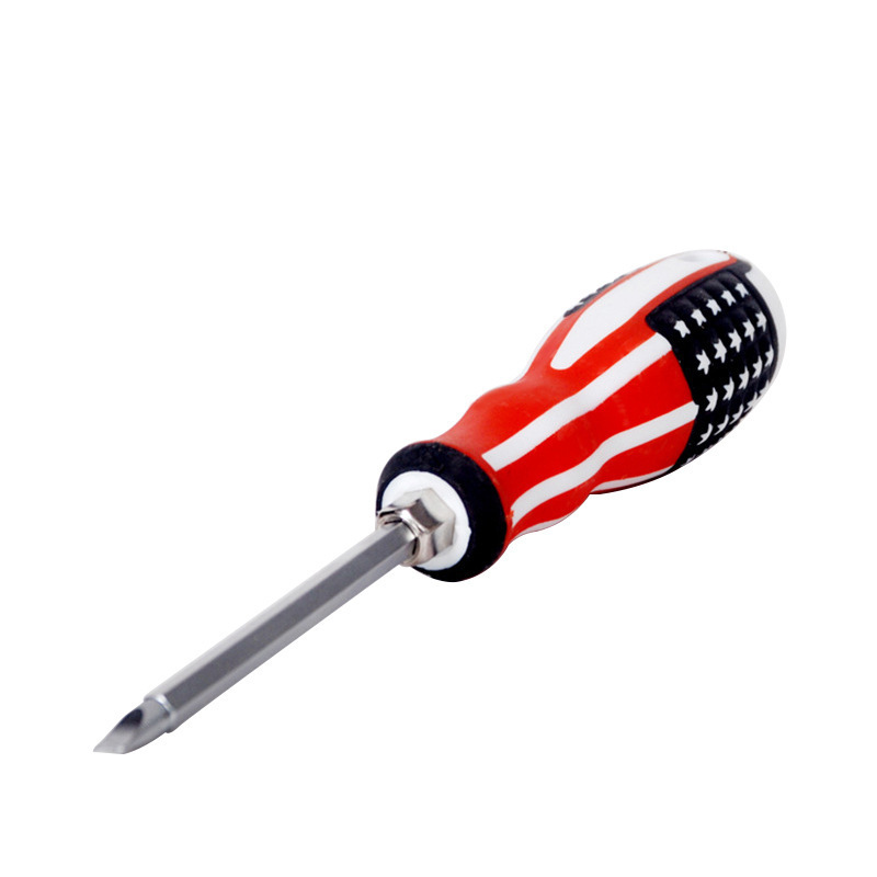 Magnetic detachable screwdriver, flat-head dual-purpose screwdriver, multi-functional screwdriver, cross-head screwdriver Specification drawing