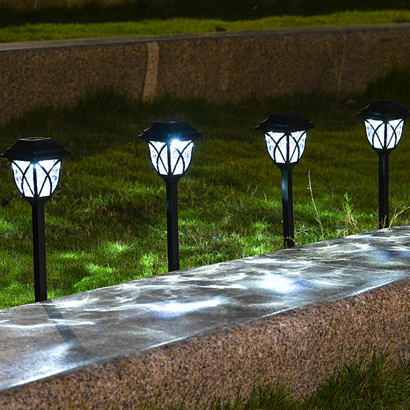 Outdoor solar lawn lights, villa courtyard, home garden, grassland layout, ground insert light and shadow lights, led lights details Picture