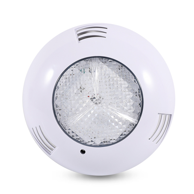 Cross-border exclusive outdoor waterproof led swimming pool light, 12v seven-color remote control underwater light, pool wall-mounted landscape light Item Picture
