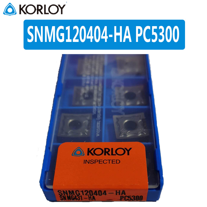 korloy CNC SNMG120404-HA/HS precision cutting outer circular cast iron steel parts stainless steel blade undefined
