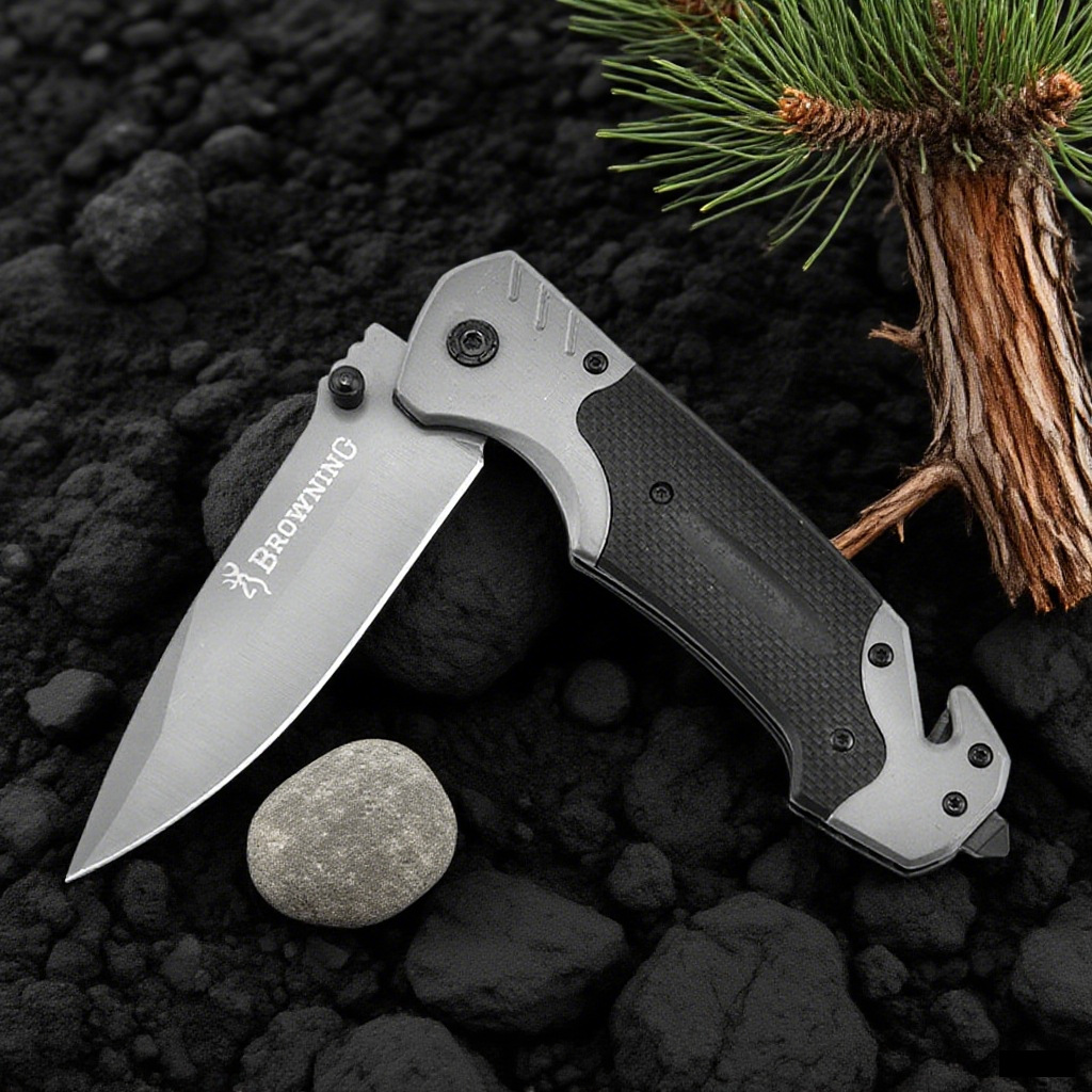 Outdoor folding knife, wilderness survival knife, multi-functional knife, folding knife with lock, camping home sharp straight knife, outdoor knife Specification drawing