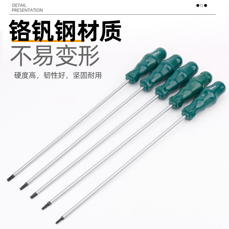 Extended cross-shaped plum blossom-shaped magnetic screwdriver, star-shaped screwdriver with a center hole, hexagon socket screwdriver, T series Application Scenario