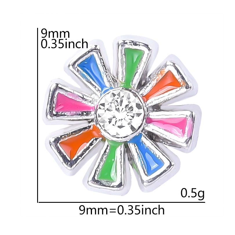DIY cartoon seven-color printed module bracelet, single accessory, sweet, fashionable and versatile alloy bracelet patch undefined