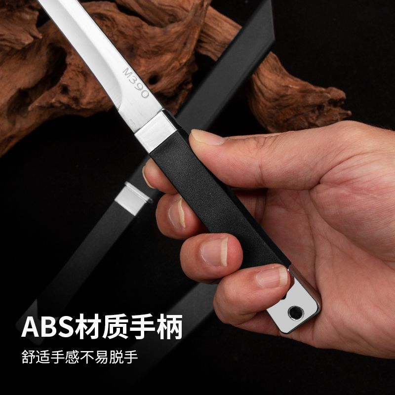 Household super sharp small boat M390 knife steak multi-functional fruit knife handle meat outdoor barbecue portable table knife Application Scenario