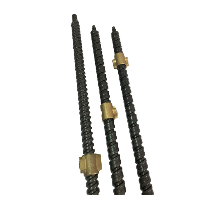 The manufacturer supplies 45# steel blackened trapezoidal screw for industrial door processing, transmission screw processing, screw lifting screw Item Picture