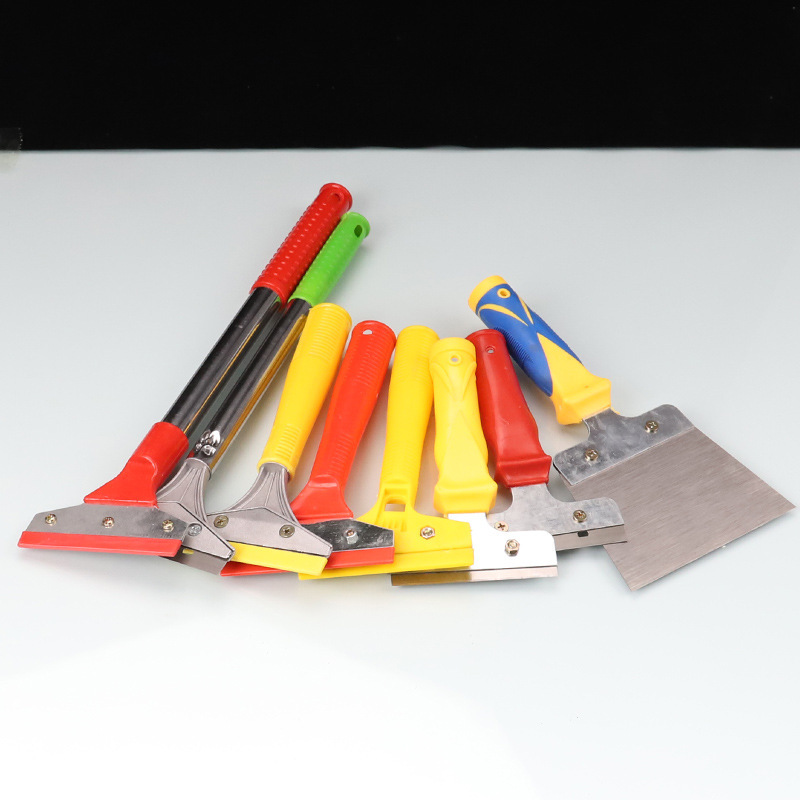 Factory wholesale multi-functional cleaning scrapers, stainless steel scrapers, marble cleaning tools, durable grouting scrapers Specification drawing