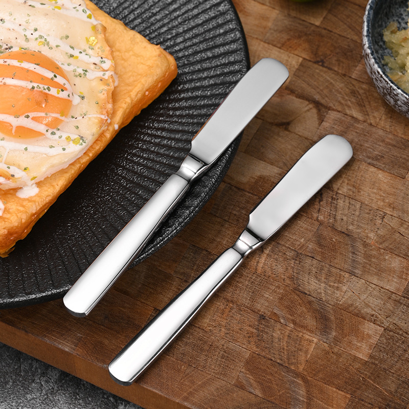 High-end forged stainless steel butter knife, butter knife, spatula, jam spreading knife, cheese dessert knife, cream spatula details Picture