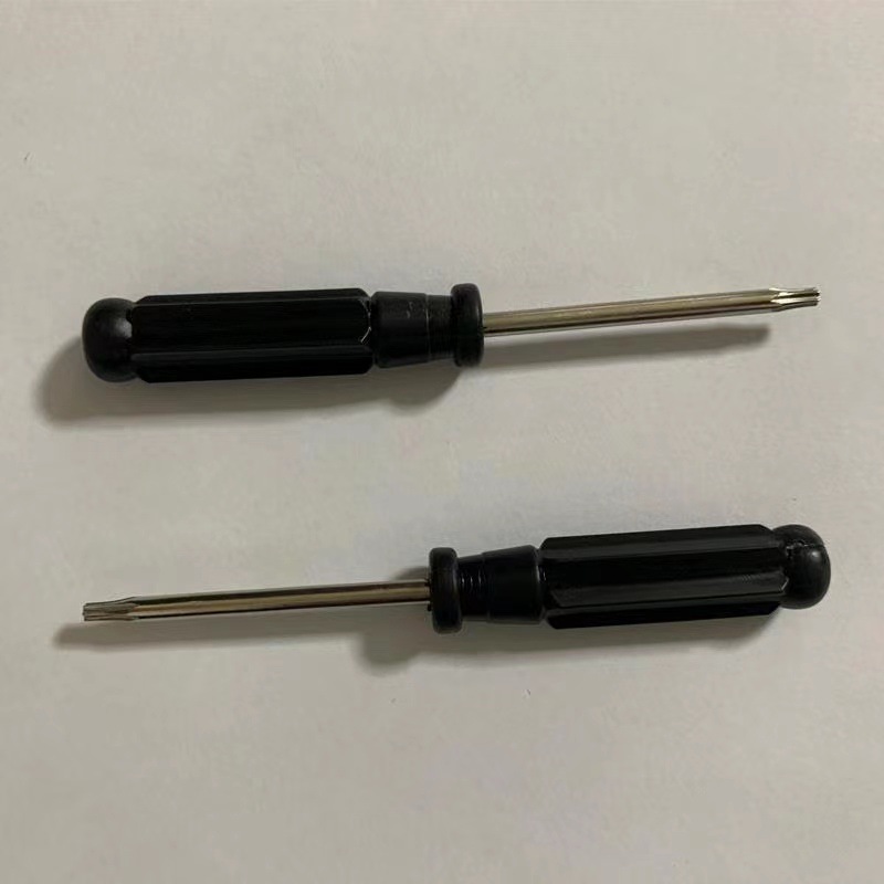 Factory wholesale t8 black T8 hexagonal screwdriver with holes 3.0 cross flat-head screwdriver Application Scenario