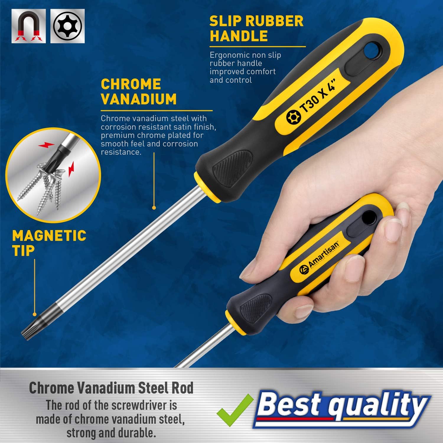 A 6-piece magnetic plum blossom screwdriver set, a safety tamper-proof screwdriver repair tool, is available for purchase starting from one piece details Picture