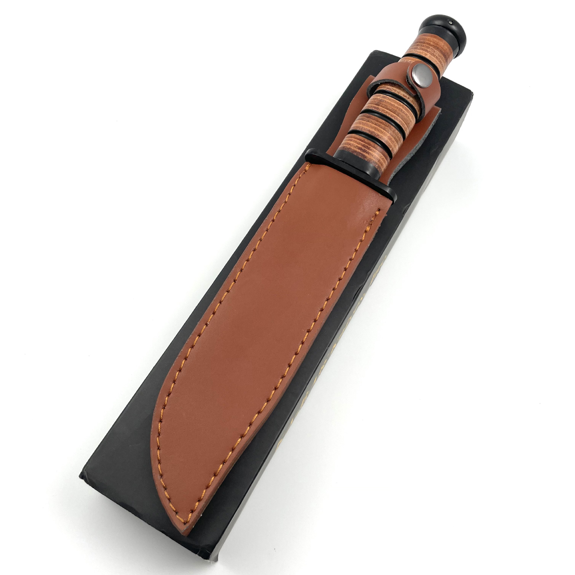 Cross-border Kaba 1217 outdoor straight knife accessory leather case, high-quality leather sheath, wear-resistant cowhide case Application Scenario