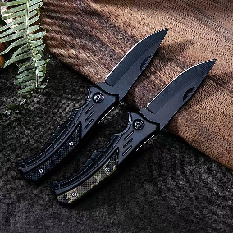 Wholesale of new outdoor folding knives, multi-functional stainless steel camping outdoor knives, multi-functional fruit knives and barbecue knives Specification drawing