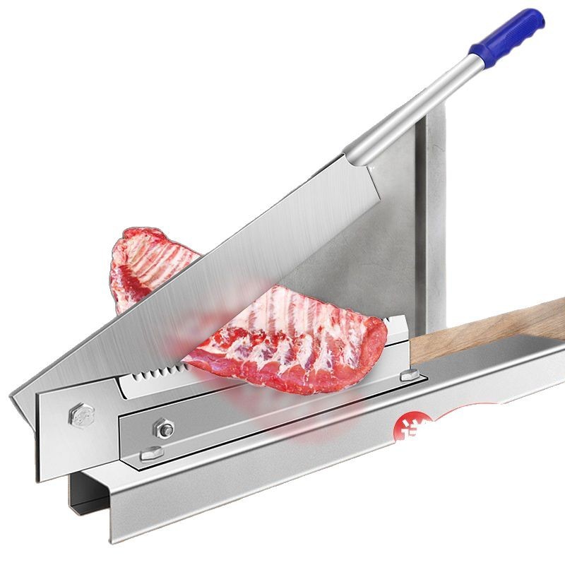 Stainless steel guillotine, a household bone-cutting wonder, kitchen bone-cutting machine, commercial gate knife for cutting pork ribs, frozen meat, and bones Item Picture