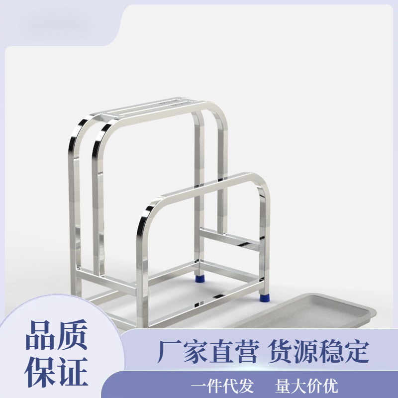 Pure stainless steel knife rack, chopping board rack, vegetable board rack, multi-functional stainless steel storage rack, cross-border integrated storage full figure