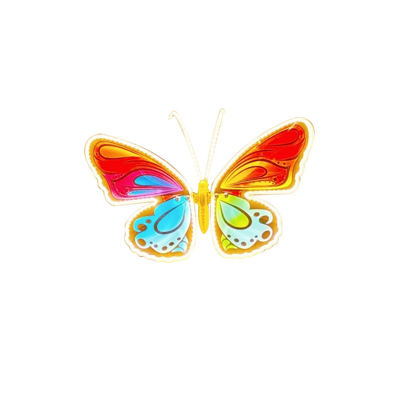 Dynamic butterfly lamps, illuminated garden lamps, waterproof static decorative street lamps, park square solar outdoor landscape lamps Item Picture