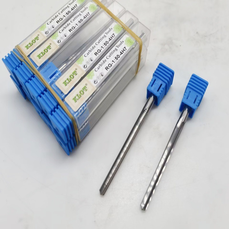 KLOT 1:50 solid carbide taper reamer 1:50 reamer 2-3-4-5-6-8-10-12-14 details Picture