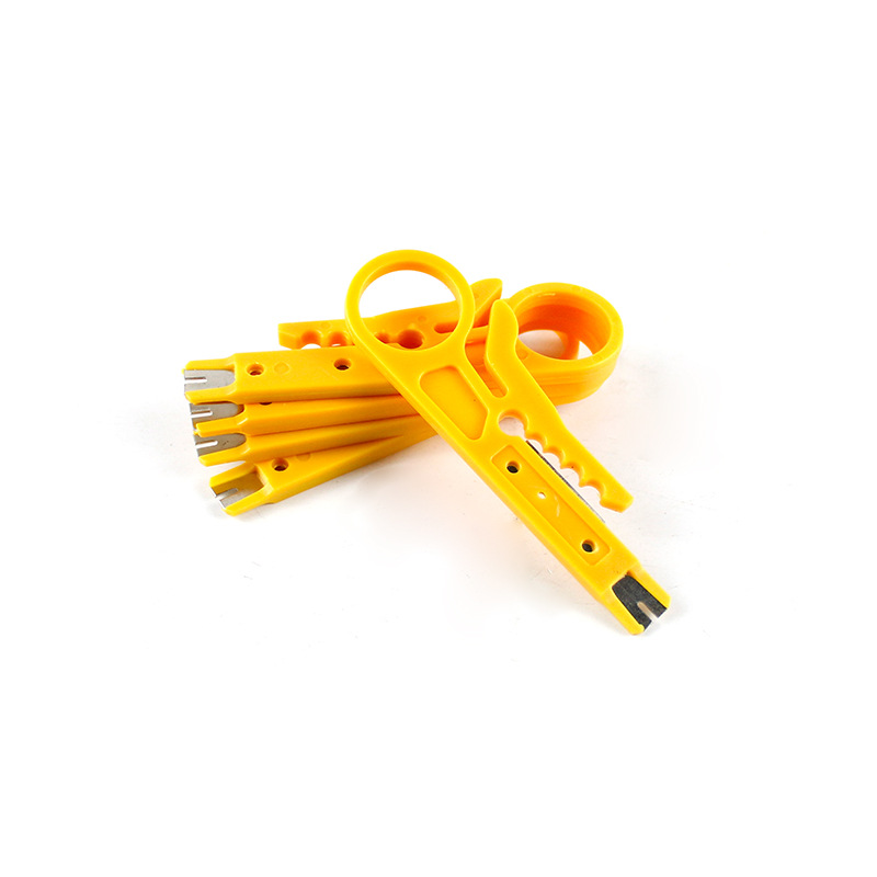 We supply small yellow wire strippers, simple wire strippers, peeling knives, and multi-functional wire strippers for network cables Item Picture