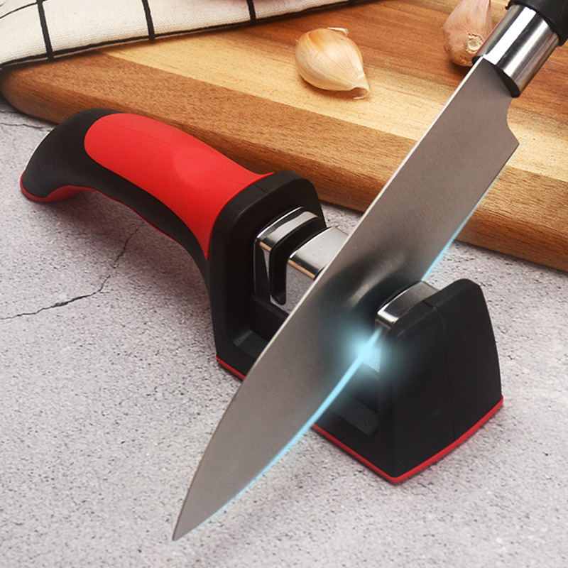 Household multi-functional manual knife sharpener, whetstone, kitchen knives, fruit knives, kitchen tools, sharpening tools, knife sharpening Specification drawing