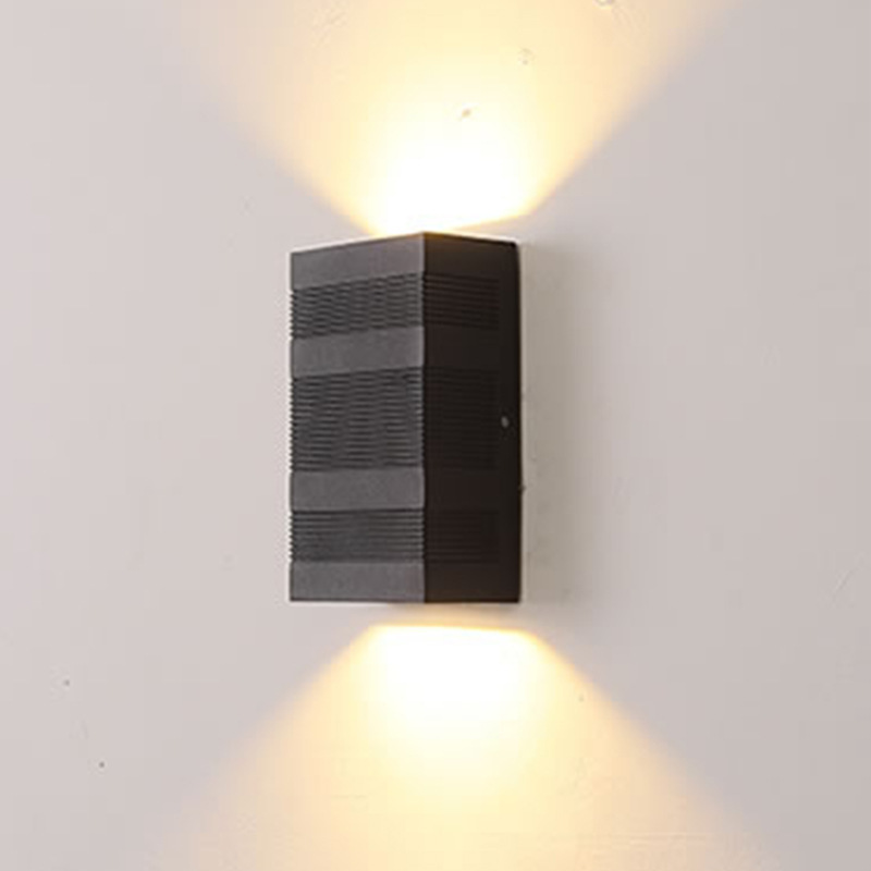 Wholesale of outdoor waterproof wall lamps, garden street lamps, exterior walls, outdoor staircases, double-head up and down luminous wall-washing lamps Application Scenario