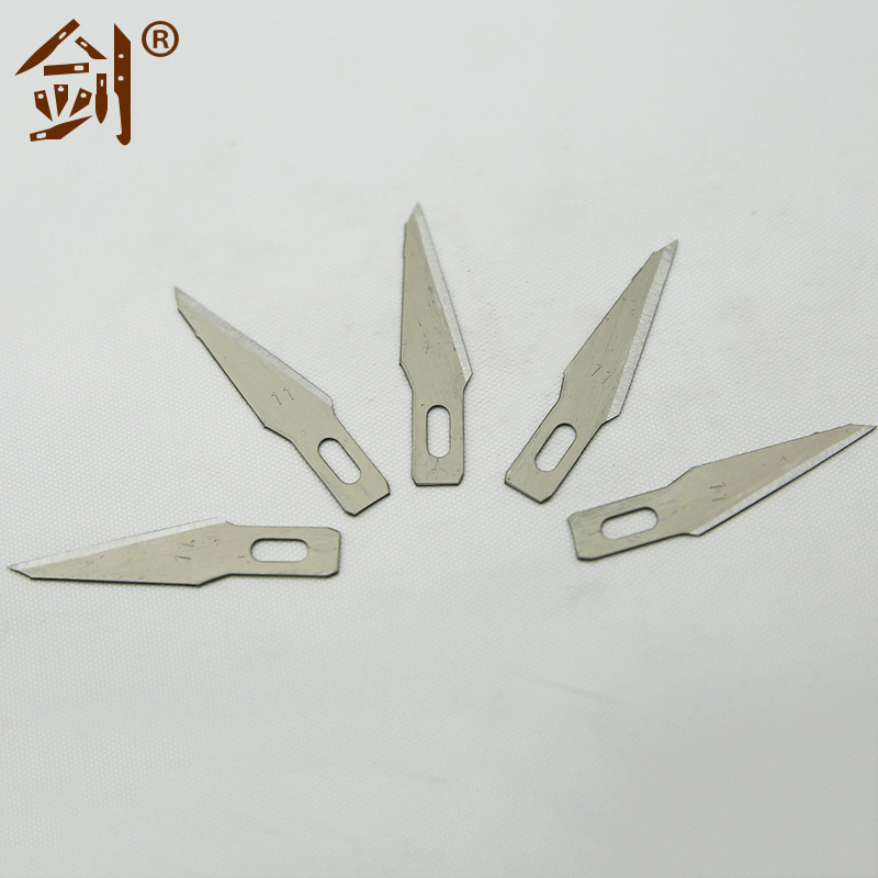 Stock mobile phone film engraving blade 11# metal model, No. 11 45° engraving blade, No. 1 replacement blade details Picture