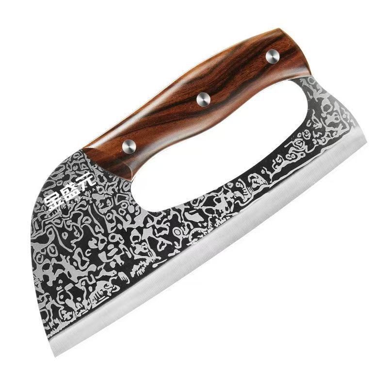 Ladies' effortless household handcrafted stainless steel kitchen knife, chef's sharp meat knife, slicing knife, kitchen knife, no need for grinding Item Picture