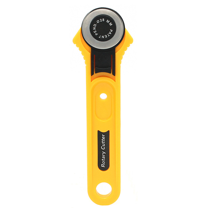 Roller knife for cutting leather fabric and rubber bands, diy45 28mm, hand-pushed cutting tool undefined
