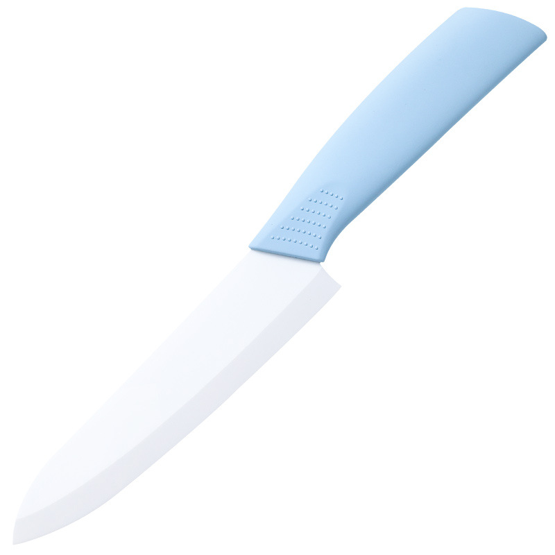 Household ceramic fruit knife, kitchen multi-functional fruit knife, complementary food knife, creative portable meat and vegetable cutter Item Picture