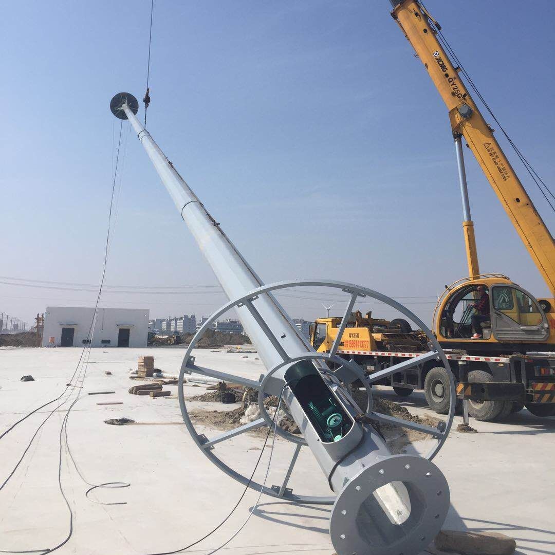 Meihua Lighting, a professional manufacturer of lifting system high mast lights, ladder high mast lights and sports field lights details Picture