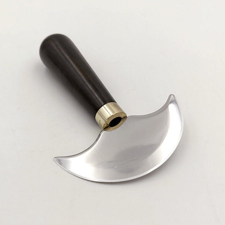 Semi-circular leather cutting knife, DIY leather cutting knife, leather carving tool knife, thin round knife details Picture