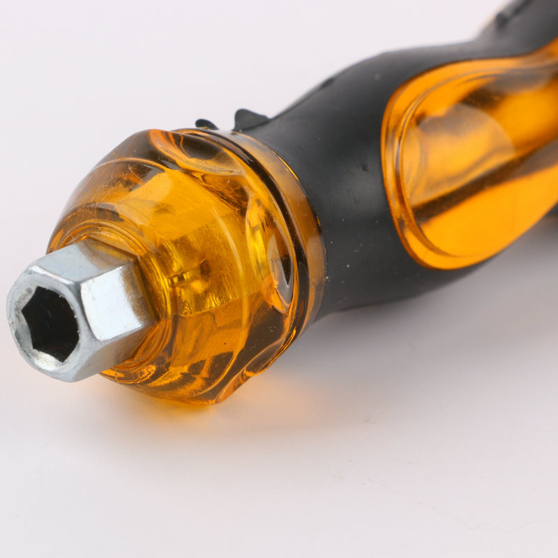 4-inch transparent three-purpose plum blossom flat-head manual screwdriver for sale in stock from the manufacturer. Flat-head screwdriver Application Scenario
