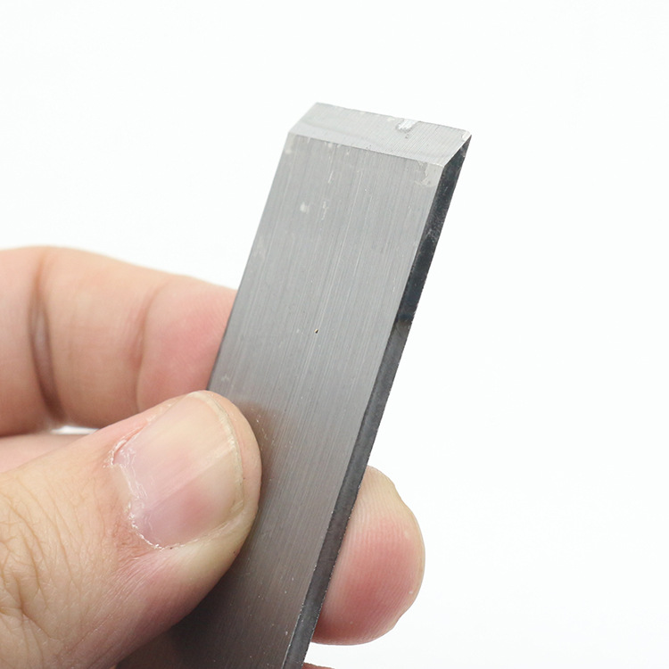 Mini woodworking planer blade trimming and polishing manual planer blade, Mu Ding Fang 127 matching blade Specification drawing