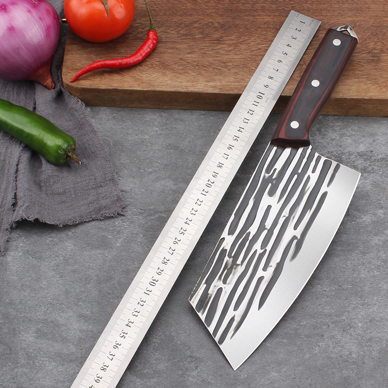 Yangjiang manufacturer's in-stock 20-yuan model kitchen knives, household meat slicers, kitchen stainless steel knives, street stall kitchen knives Application Scenario