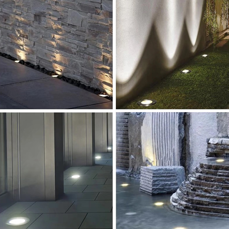 Embedded ground lights, short star lights, starlight lights, 304 stainless steel underwater ground lights, outdoor waterproof spotlights Application Scenario