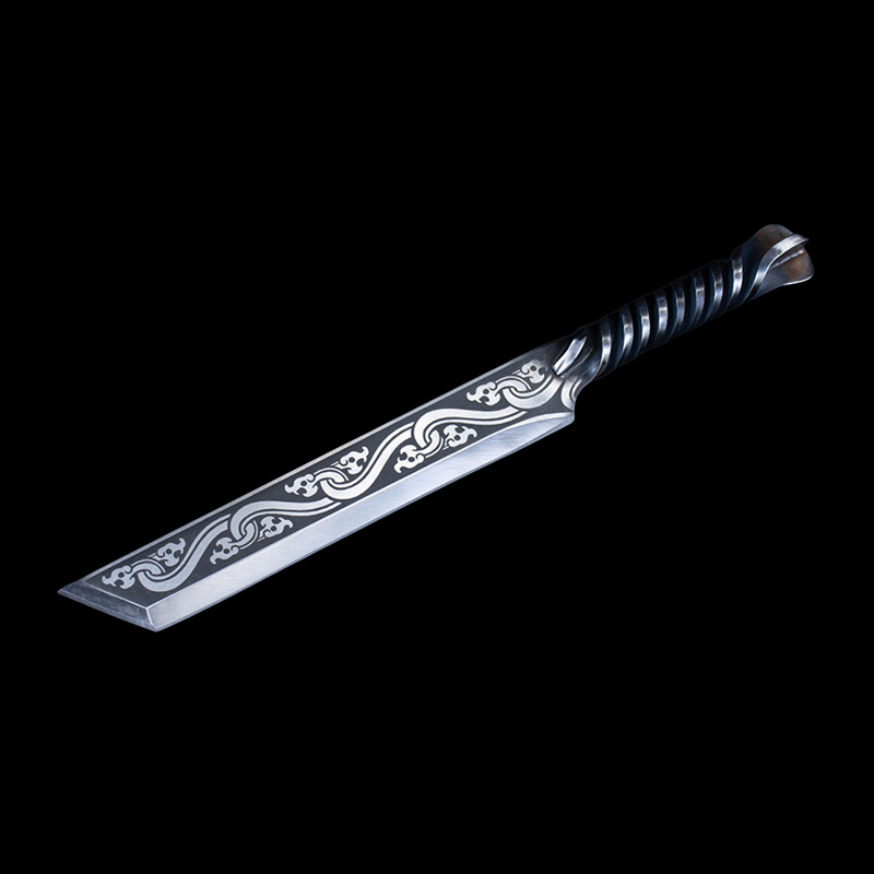Longquan Xiake Tang kitchen knife, a high-carbon stainless steel forged cooking knife with a twisted handle, a raw fish knife, and a premium bone-removing knife Application Scenario