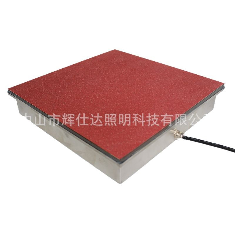 Factory wholesale 600*600*H60MM marble-patterned floor tiles with stainless steel shells and stone-patterned luminous tiles Item Picture
