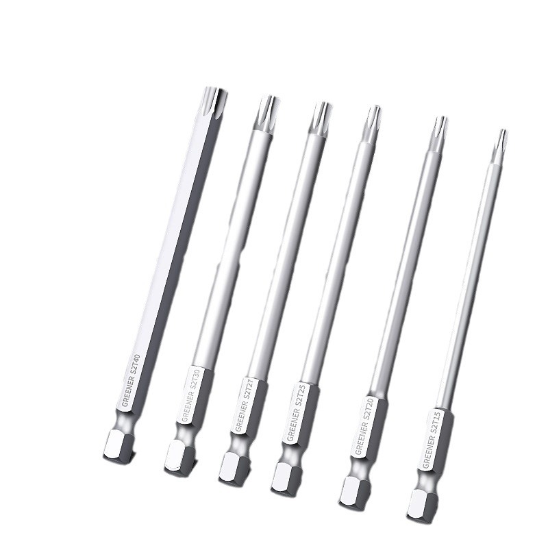 Green Forest Plum Blossom Screwdriver Set, Strong magnetic High Hardness Super Hard S2 head wholesale, Hexagonal cross-shaped electric screwdriver, industrial electric Item Picture