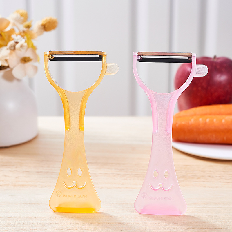 Japanese ECHO smiling face peeler, vegetable peeler, fruit peeler, potato peeler, one-piece consignment full figure
