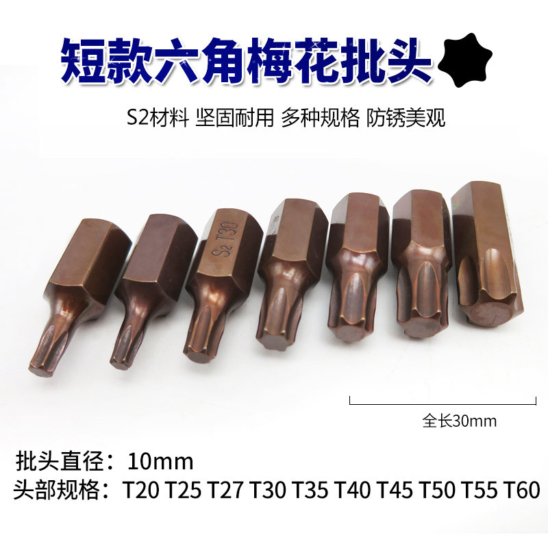 Hexagonal plum blossom screwdriver, inner hexagonal screwdriver bit, cross-shaped screwdriver bit, star-shaped flower screwdriver, outer hexagonal T-shaped screwdriver Application Scenario