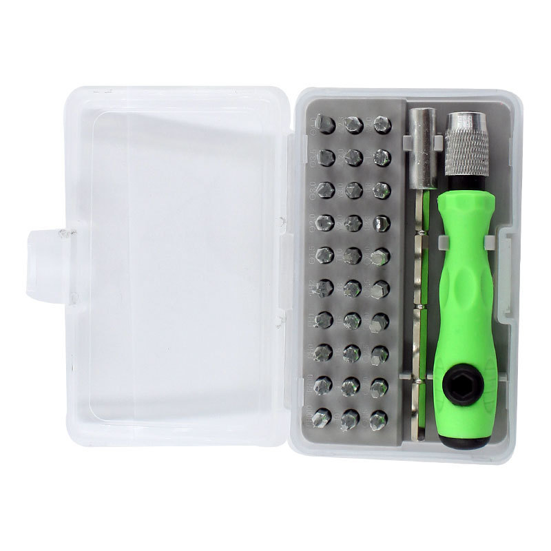 A multi-functional 32-in-1 screwdriver set for mobile phone disassembly and repair, a multi-purpose screwdriver with a cross-head Item Picture