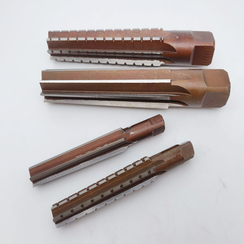 Mohs reamers, hand taper reamers, straight handle precision and coarse reamers, 2-piece set 0#1#2#3#4#5, in stock, factory wholesale Specification drawing