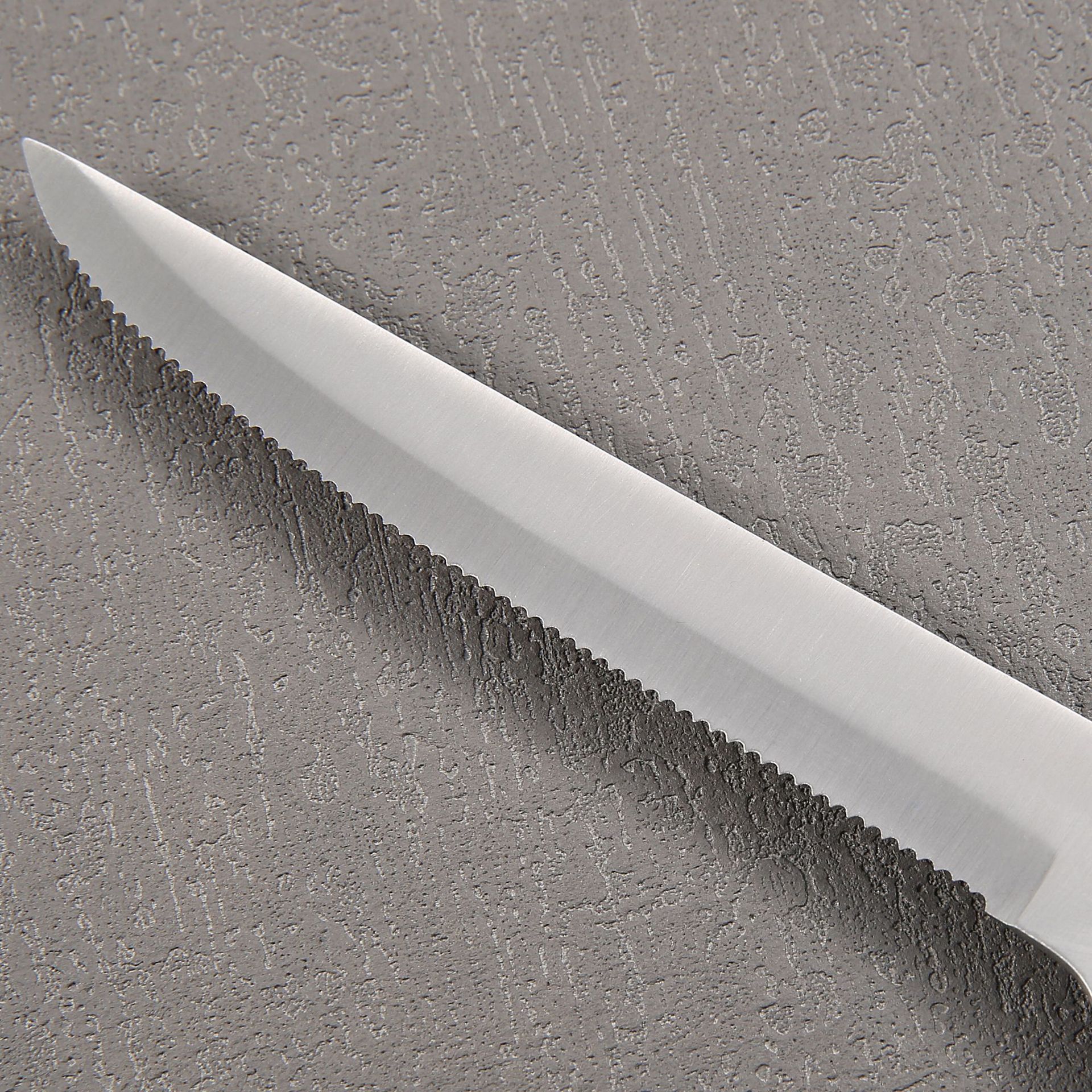 A set of 2 pieces of stainless steel steak knife and black plastic handle steak knife for cross-border foreign trade in stock Application Scenario