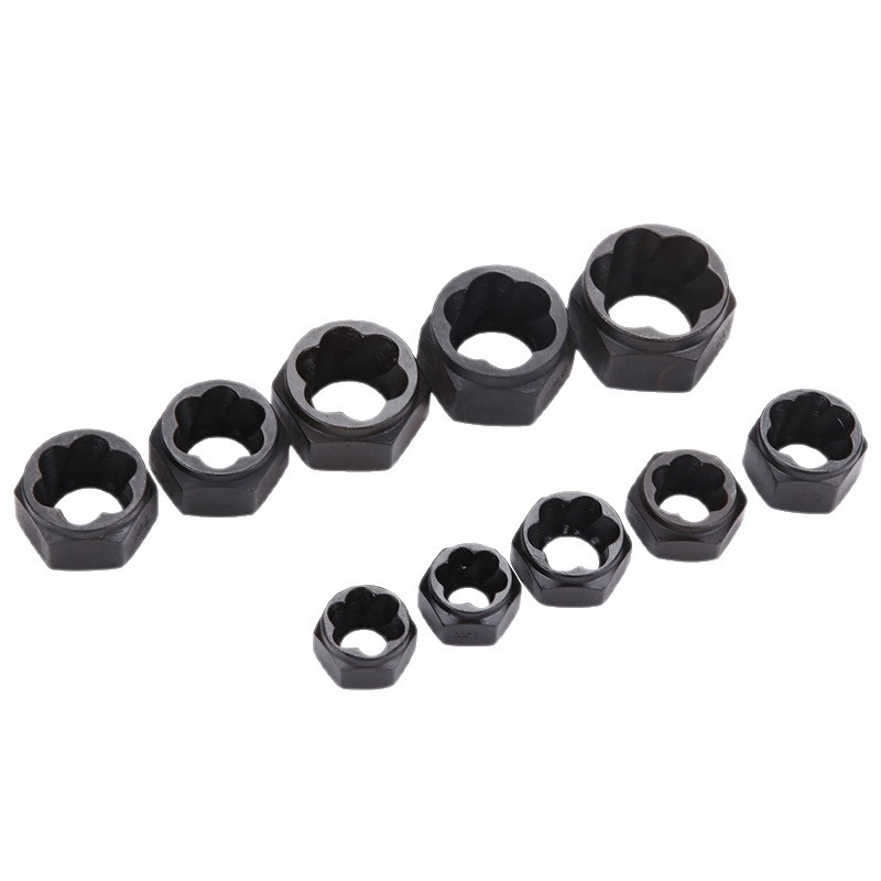 Factory direct sales of low-priced 10-piece sets of socket heads, hexagon nuts, bolts, damaged nuts, and removal tools Item Picture