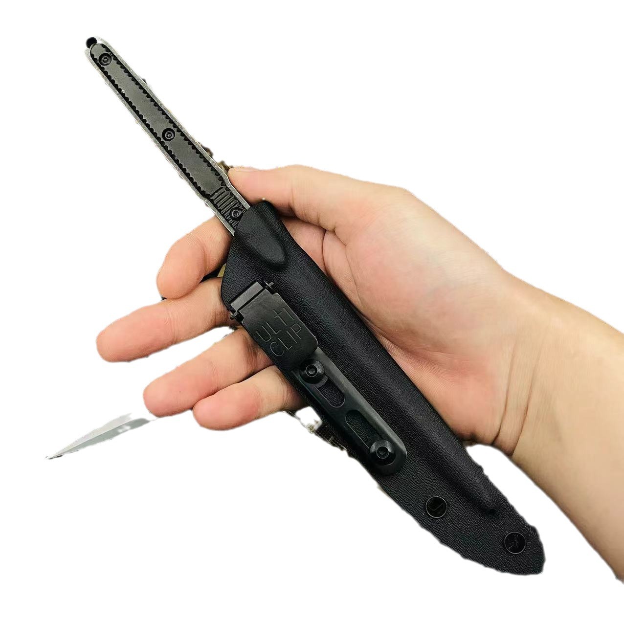 【 Ice Pillar Magic Needle 】 New Small Tea Knife Outdoor Tactical Individual Series Self-defense Integrated keel anti-slip handle Item Picture