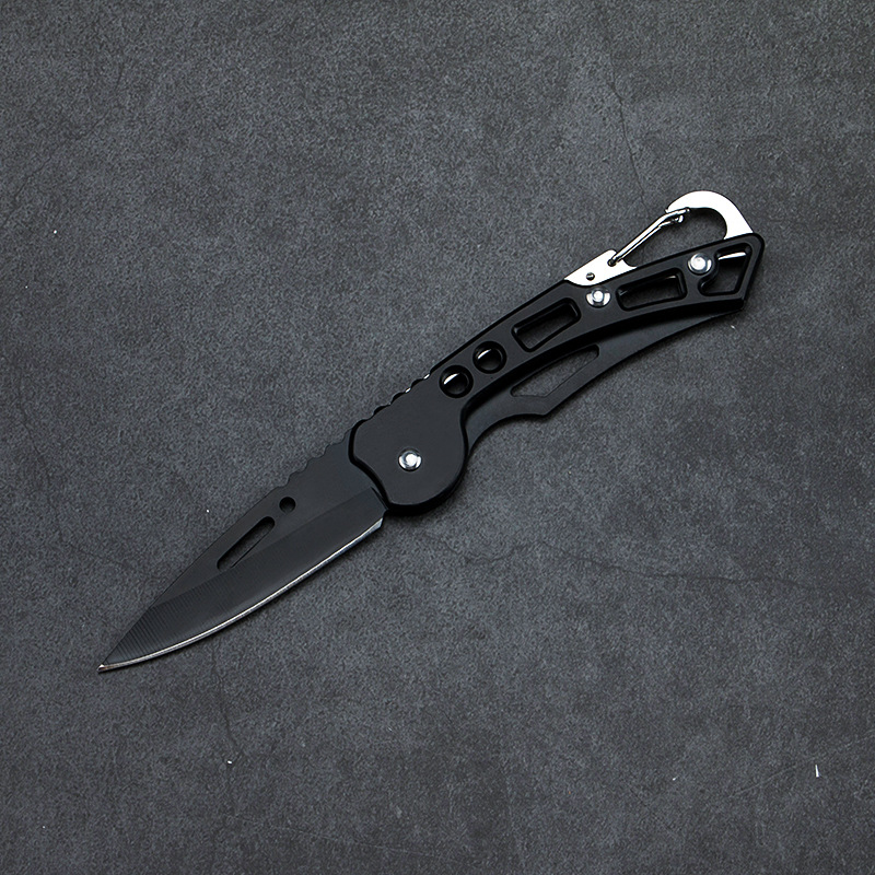 Outdoor folding knife, stainless steel fruit knife, EDC portable keychain folding knife, multi-functional pocket knife details Picture