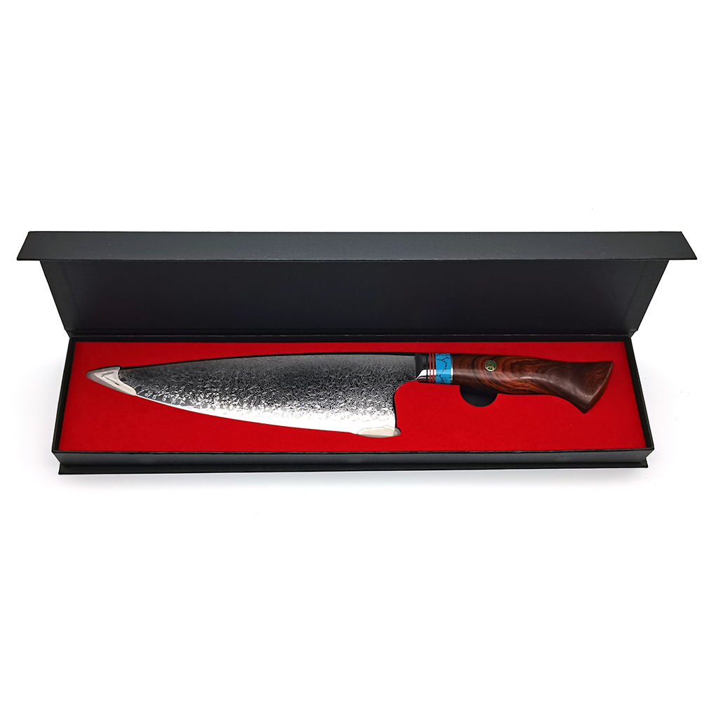 Damascus Sandek knife, professional chef's knife, Western chef's knife, cross-border AliExpress kitchen knife, stainless steel forged Item Picture