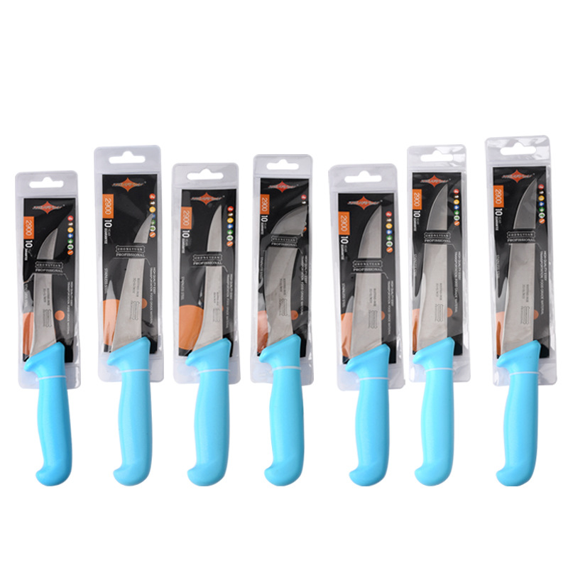Stainless steel meat slicing knife, slaughtering knife, meat shaving and bone removal knife, skin peeling and opening sharp knife, chef's cooking knife Application Scenario