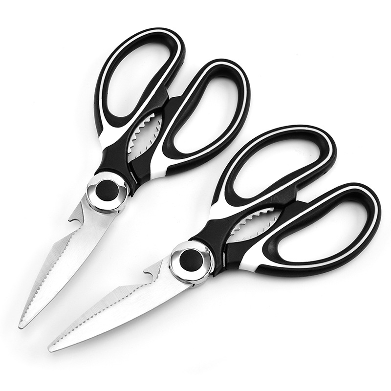 Kitchen scissors, multi-functional stainless steel scissors, household panda scissors, powerful chicken bone scissors in stock Item Picture
