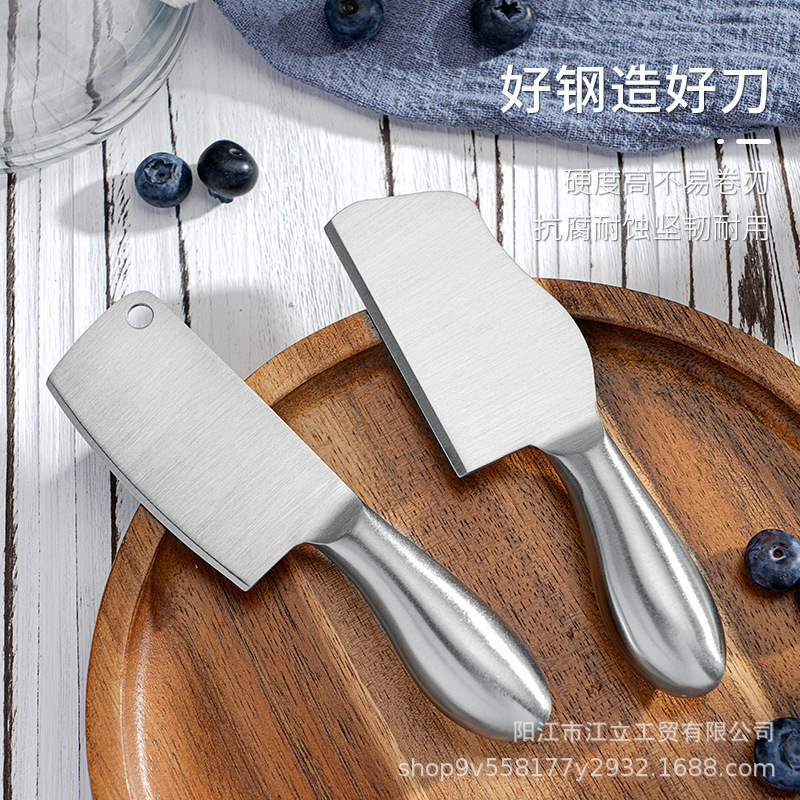 Stainless steel cheese knife, fruit knife, cheese knife, pizza, jam, fruit fork, baking knife, set meal, kitchen gadgets details Picture